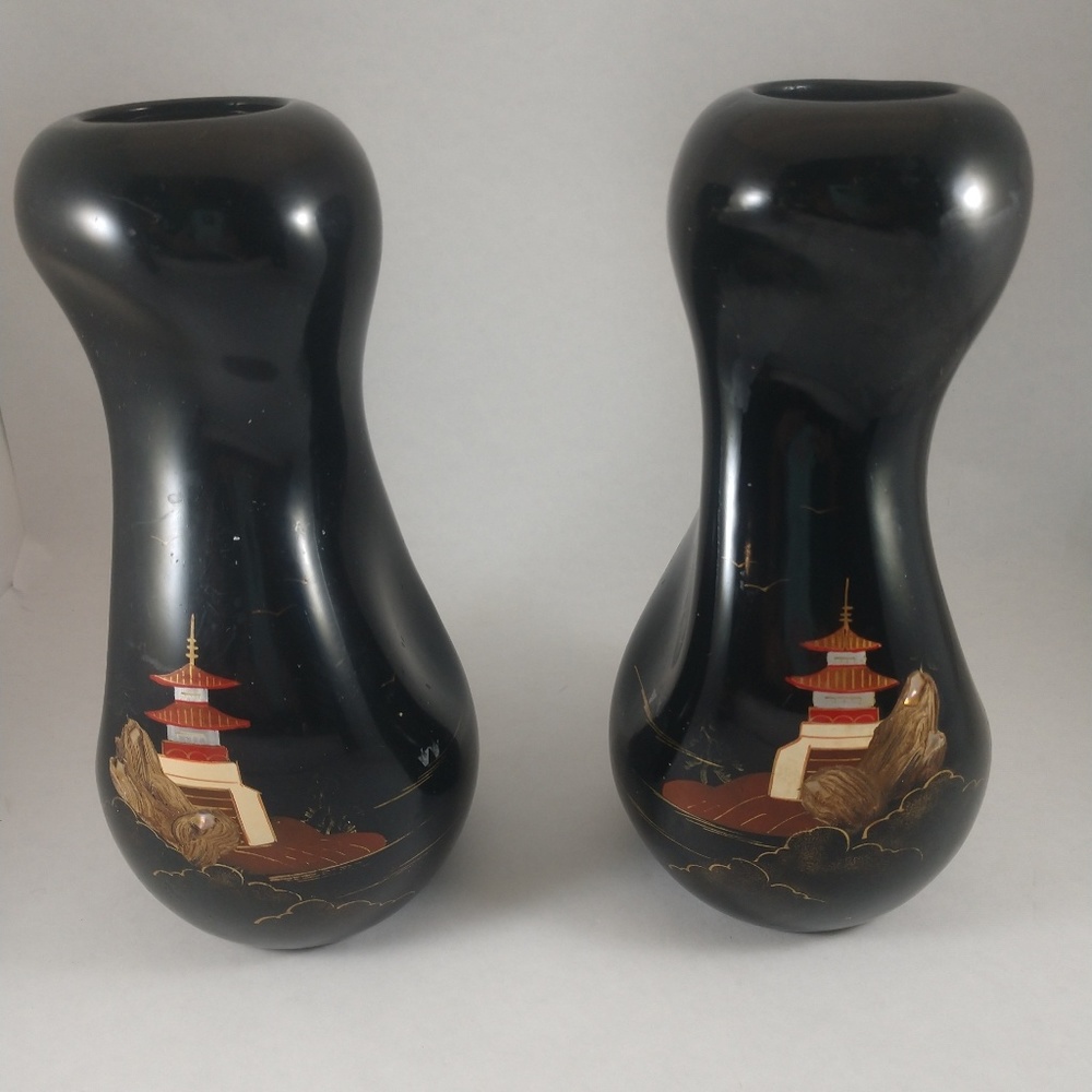 Black vases